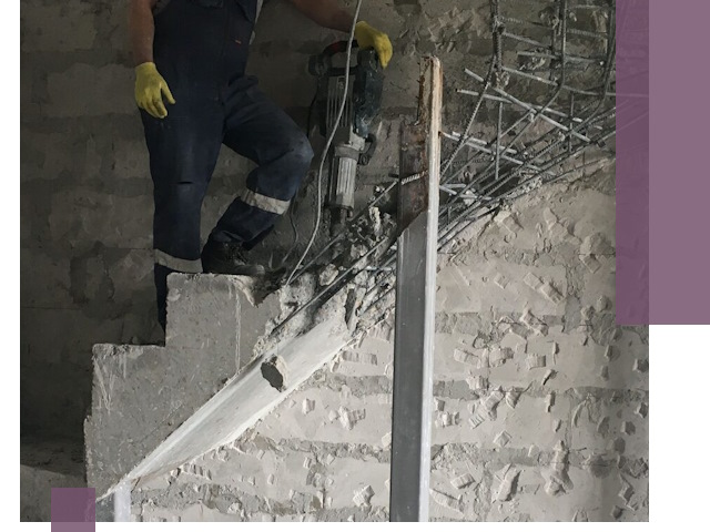 Демонтаж металлических и бетонных лестниц в Димитровграде