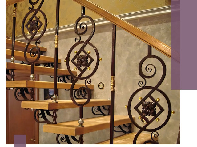 Изготовление кованых лестниц под ключ в Димитровграде