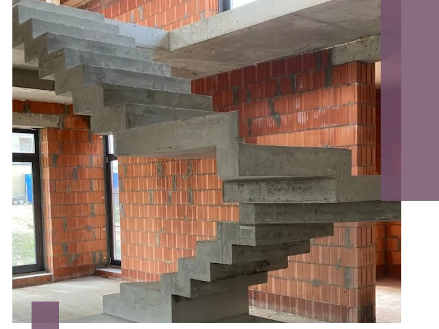 Изготовление бетонных лестниц под ключ в Димитровграде