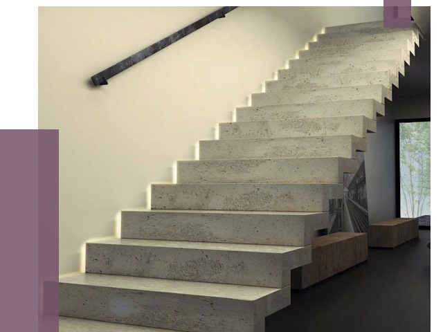Облицовка бетонных лестниц в Димитровграде от 4636 руб/м2 