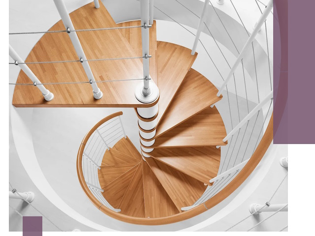 Изготовление винтовых лестниц под ключ в Димитровграде