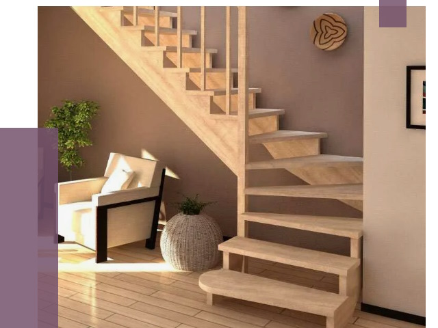 Изготовление Г-образных лестниц в Димитровграде от 19061 руб. 