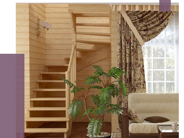 Лестницы для дачи в Димитровграде от 76500 руб.  | ПРОЛЁТ-Дмт