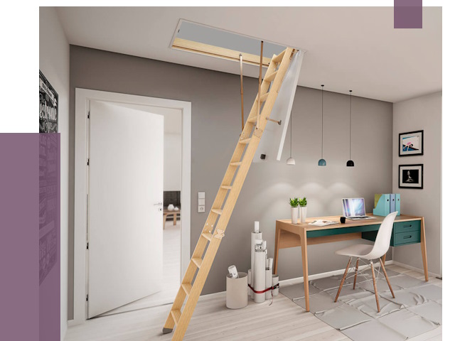 Чердачные лестницы в Димитровграде — от 14682 руб. | ПРОЛЁТ-Дмт
