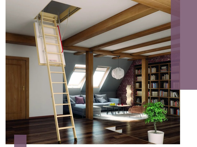 Чердачные лестницы под ключ в Димитровграде: изготовление и монтаж