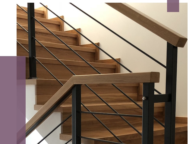 Обшивка металлической лестницы деревом в Димитровграде от 4379 руб. 