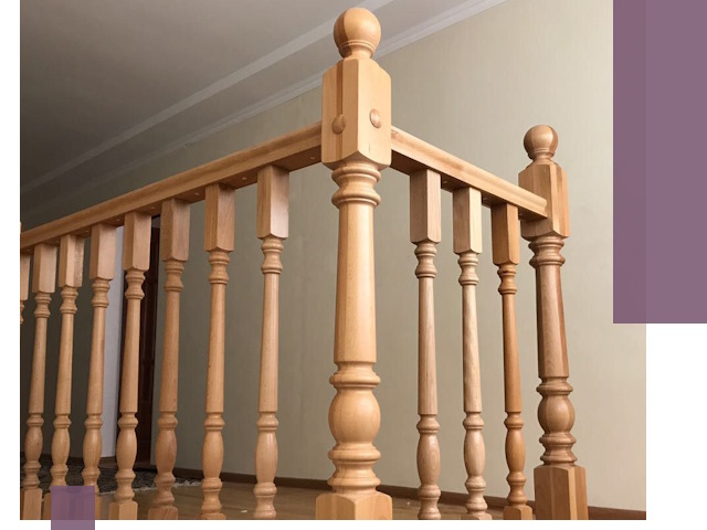 Деревянные перила на заказ в Димитровграде: монтаж и изготовление