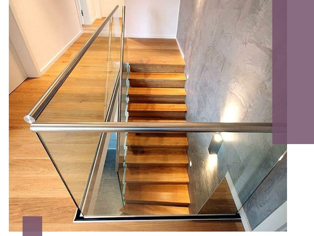 Перила для лестницы в доме — изготовление и монтаж в Димитровграде