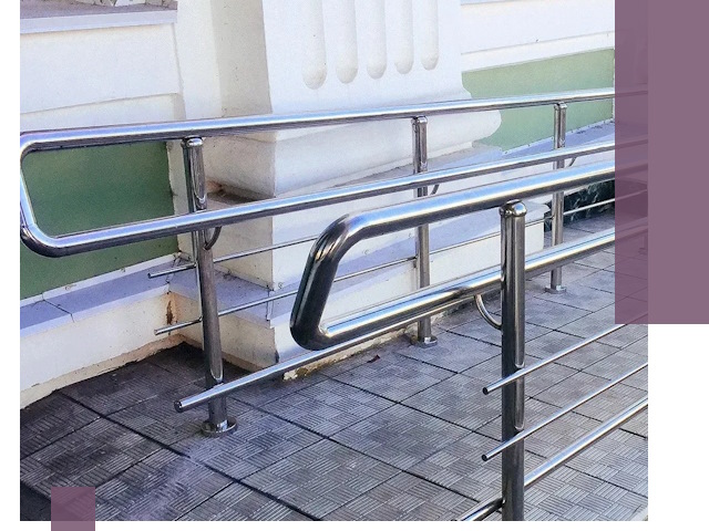 Ограждения пандусов из металла и нержавейки в Димитровграде