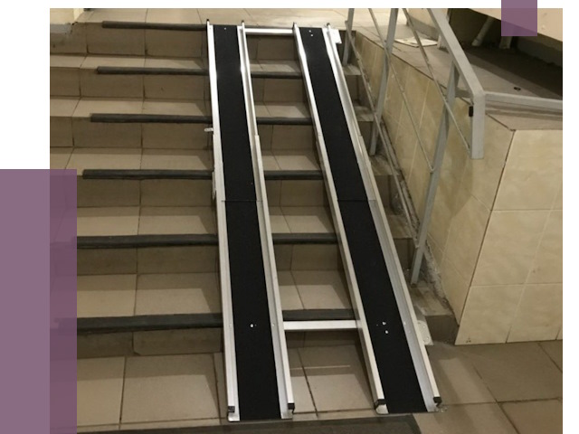 Установка пандуса в подъезд в Димитровграде от 8036 руб. под ключ | ПРОЛЁТ-Дмт