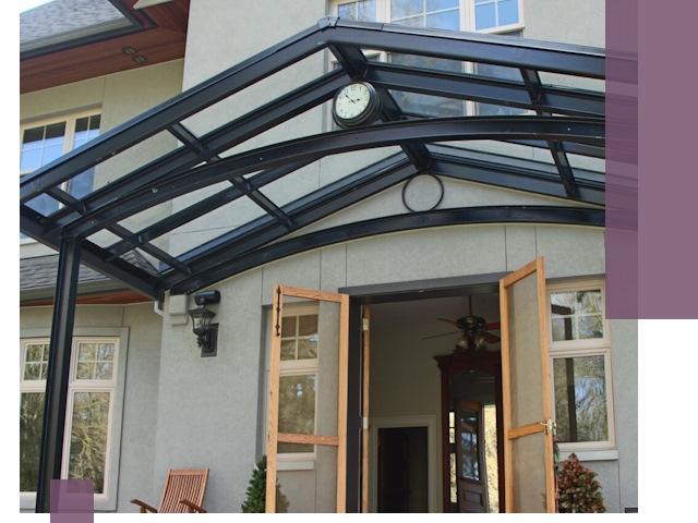 Изготовление и монтаж навесов и козырьков в Димитровграде