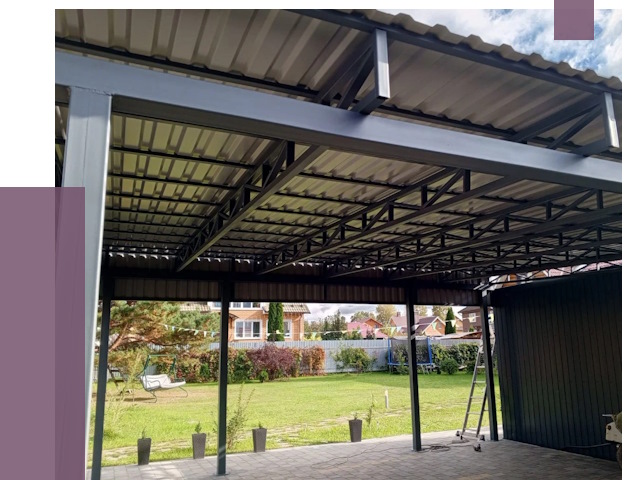 Монтаж навесов в Димитровграде от 7418 руб. — установка навеса | ПРОЛЁТ-Дмт