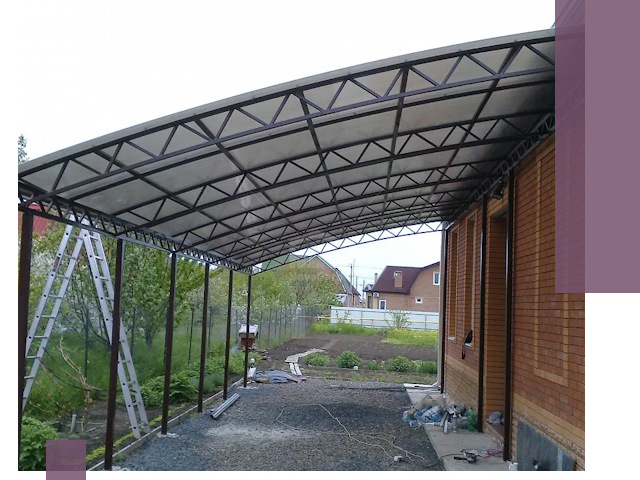 Профессиональный монтаж навесов под ключ в Димитровграде