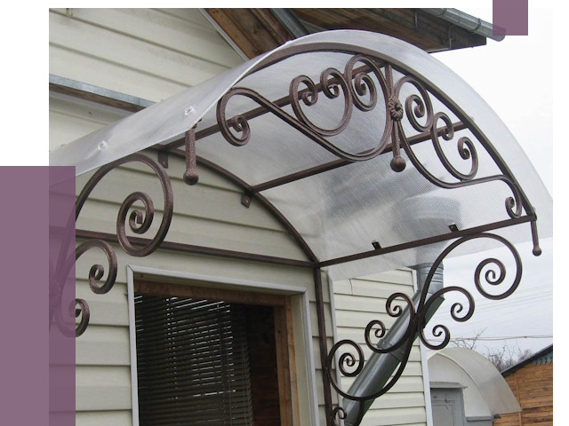 Изготовление козырьков в Димитровграде от 7418 руб. — заказать | ПРОЛЁТ-Дмт