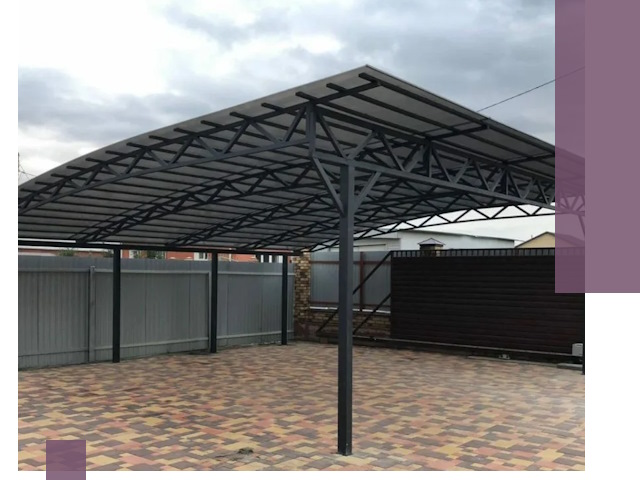 Недорогие навесы под ключ в Димитровграде — изготовление и монтаж