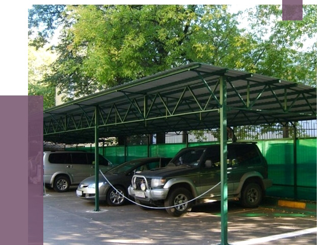 Навесы для парковки в Димитровграде от 80879 руб. заказать | ПРОЛЁТ-Дмт
