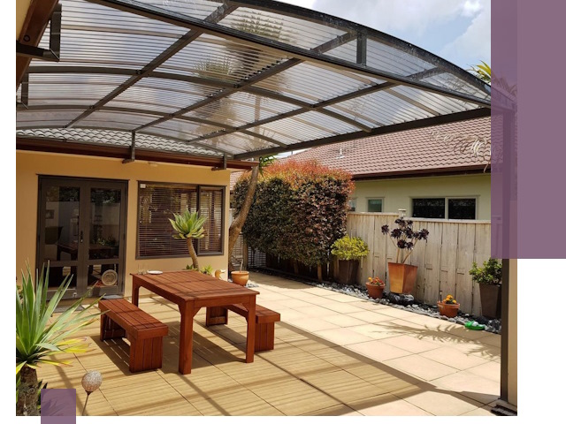 Навесы во двор под ключ в Димитровграде — изготовление и монтаж