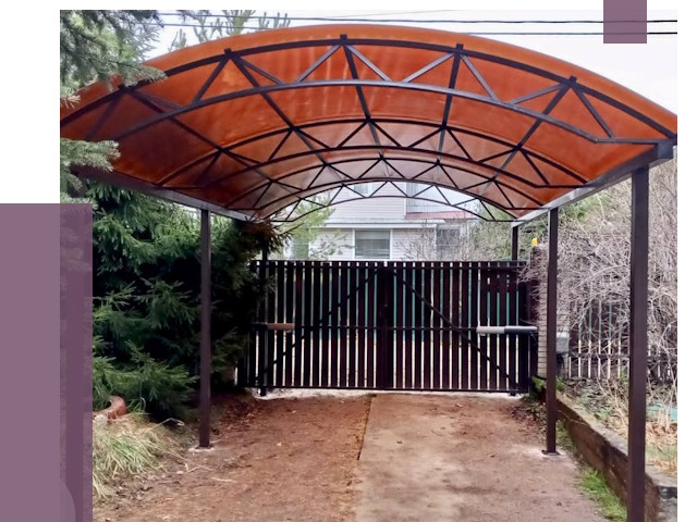 Арочные навесы в Димитровграде от 12827 руб. — изготовление и монтаж | ПРОЛЁТ-Дмт