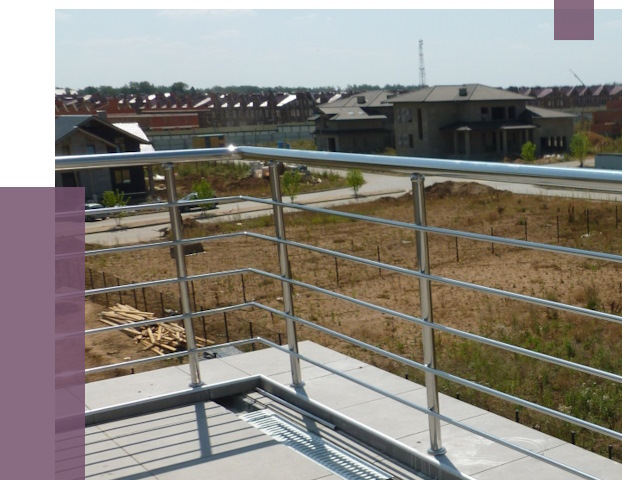 Парапеты из нержавеющей стали в Димитровграде от 8036 руб. за м² | ПРОЛЁТ-Дмт