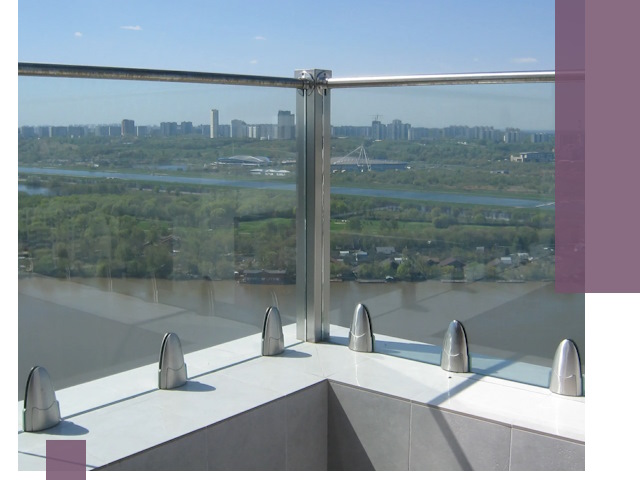 Стеклянные парапеты премиум класса в Димитровграде для домов и бизнесов