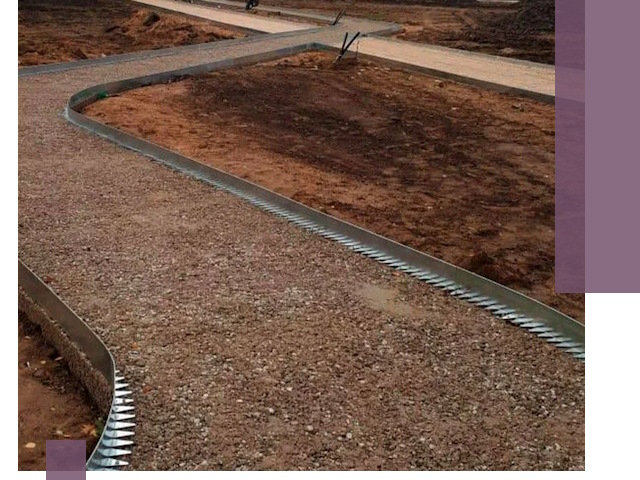 Металлические бордюры под ключ в Димитровграде — изготовление и монтаж