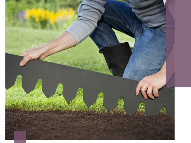 Металлические бордюры для газона в Димитровграде — изготовление и монтаж