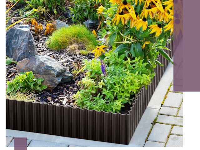 Металлические бордюры для клумб в Димитровграде — производство и монтаж