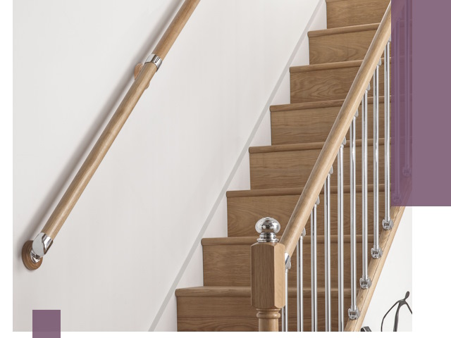 Пристенные поручни из стали и нержавейки под монтаж в Димитровграде